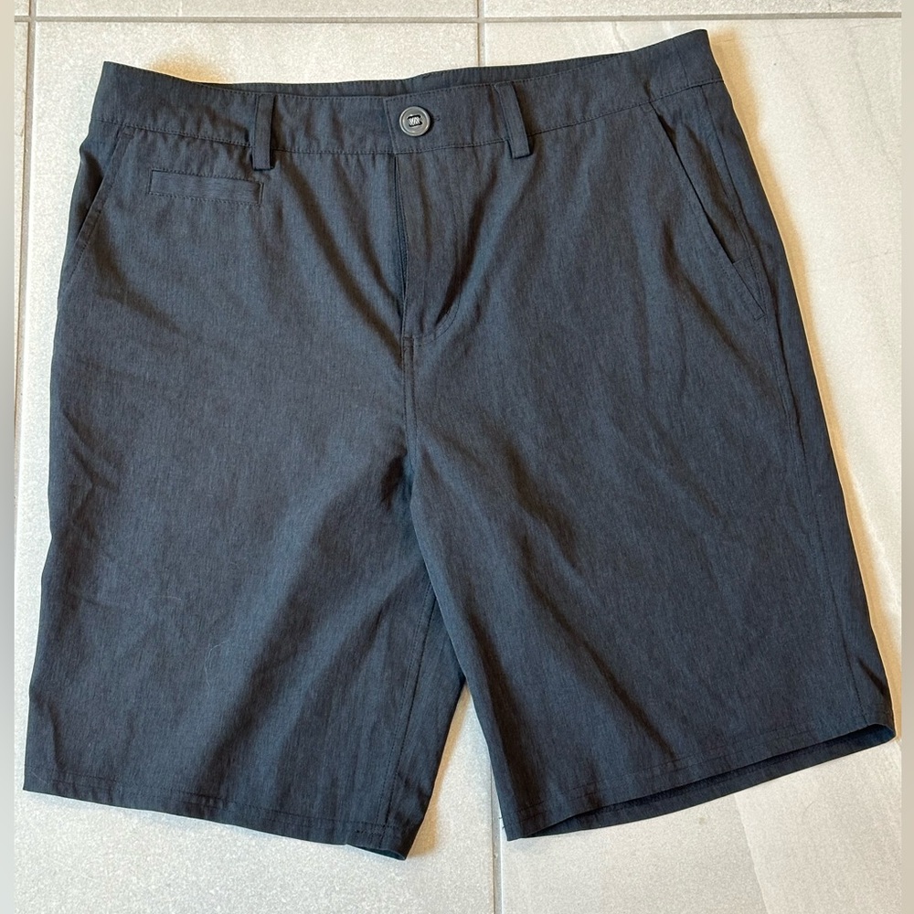 Alp n Rock Mens Rhone 32" Hybrid Chino Swim Trunk Golf Short Gray Stretch Size2